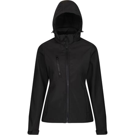 Regatta Dames/dames Venturer 3-lagige Membraan Soft Shell Jacket (Zwart)
