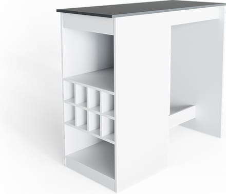 Vicco Ross Bartafel – 115 x 50 cm Wit/antraciet