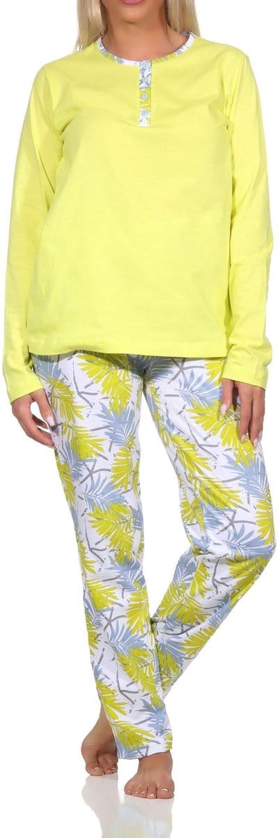 Prachtige damespyjama met broek in bloemenprint - ook in oversize
