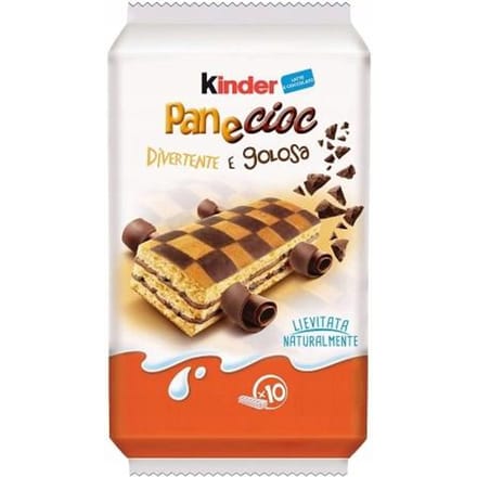 Ferrero Kinder Pan e Cioc Biscuits Sandwichs au Chocolat 10×29g Italien