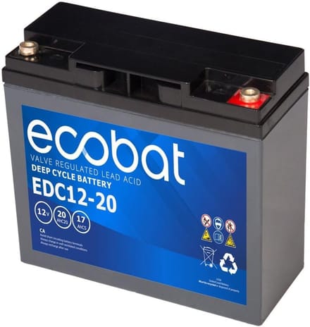 Scootmobiel Accu - Reserve Batterij - Mobiliteit Verhogen - Diep Ontladen Mogelijk - 12 Volt 20AH
