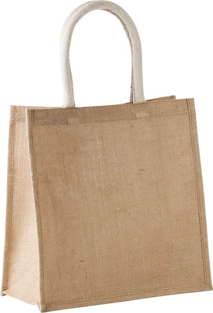 Kimood Shopper van jutecanvas - groot model KI0274 - Natural - One size
