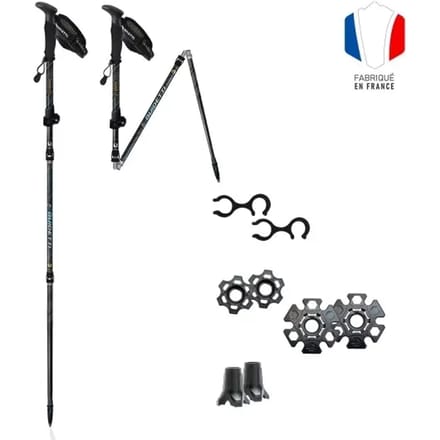 Opvouwbare wandelstokken Guidetti Flashlock Emeraude MK2 (x2)