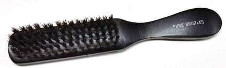 Old Barbers Echt Haren Baardborstel- Groot -Zwart-Rechthoekig-Lang 21 cm.