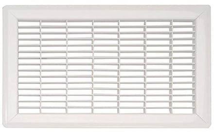 Vloer Return Luchtrooster 10x12 Inch - Zwaar Staal, Wit