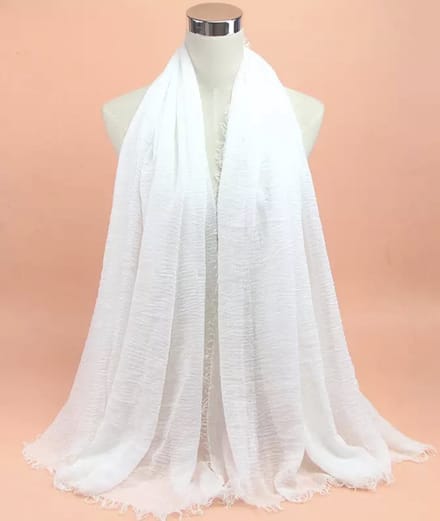 Emilie scarves The all time essential scarf - sjaal - wit - linnen - viscose
