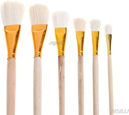 6 Delige Set - kwastenset Om Te Schilderen - Hobbyschilderen - Kunst