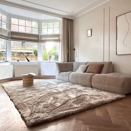 Hoogpolig vloerkleed Odelia stone - Interieur05 - 160 x 230 cm - (M)