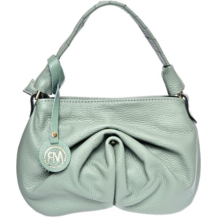 Roberta M Groen Rundleer Tas