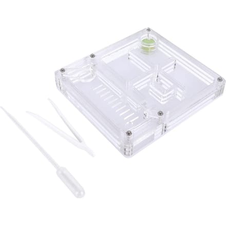 Acryl Transparant Mierenkweekhuis Nest Formicarium Displaybox Ornamentaal white