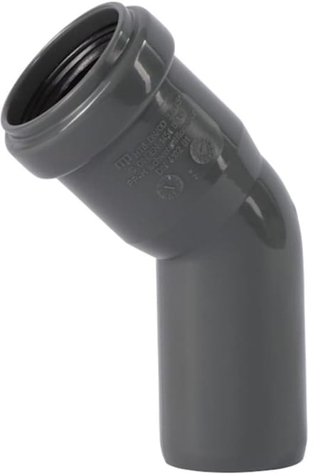HT Bocht 125mm 45 graden, Afvoerbocht