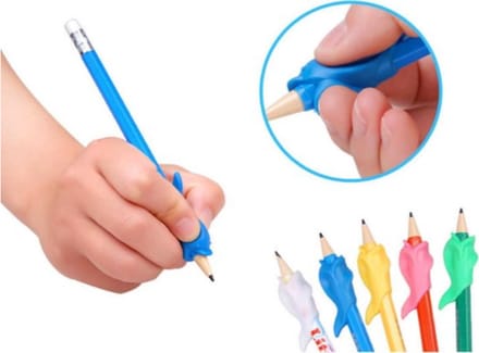 Potlood Grip | Teken Hulp | Pengreep Hulp | Verschillende Kleuren | 3 Stuks