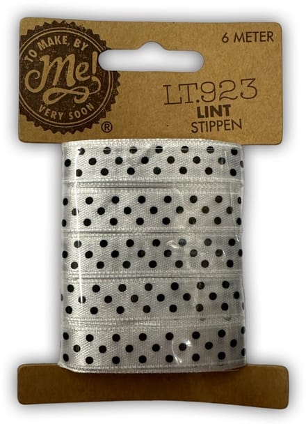 Lint Met Stippen - Decoractie - Knutselen - Polkadot - 6 meter