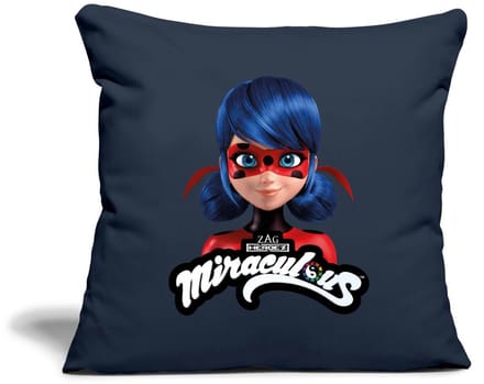 Miraculous Ladybug Met Logo Sierkussenhoes, 45 x 45 cm