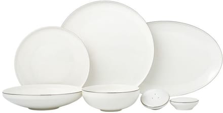 BRICARD CANET DINNER SET | WIT-ZILVER 27-DELIG