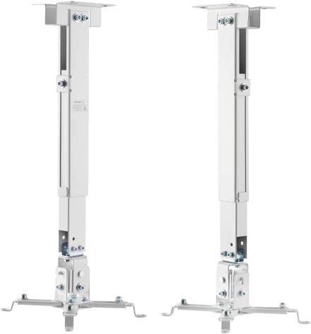 Plafondbeugel Projector - Projectorhouder Beamer - Thuisbioscoop Inrichten - Stevige Plafondmontage - 315 x 6 x 105 cm - Wit