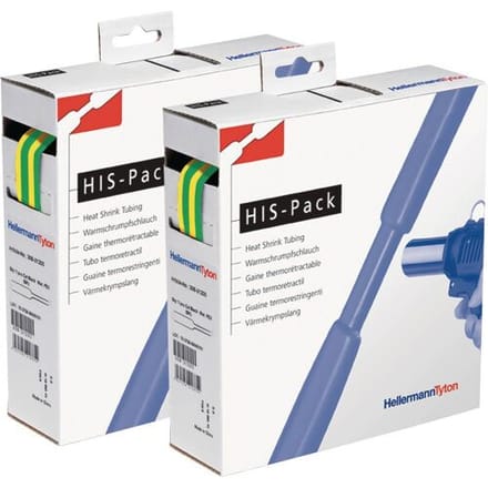 HellermannTyton 300-30957 Krimpkous zonder lijm Groen, Geel 9.50 mm 4.70 mm Krimpverhouding:2:1 5 m