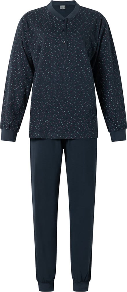 Lunatex dames pyjama - maat M - Porto Vogels - marine