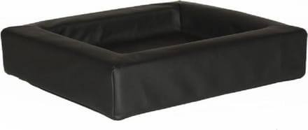 Topmast Loungebed Hondenkussen Leatherlook Zwart 100 x 80 cm