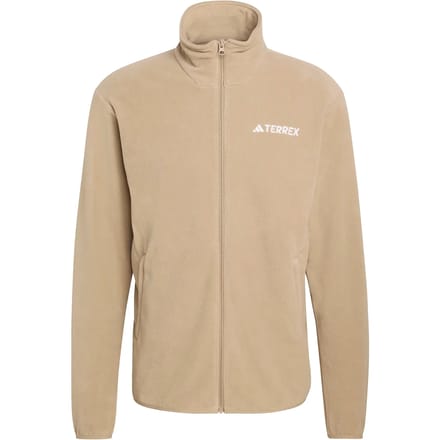Adidas Terrex Multi Essentials Fleece Jack Met Lange Ritssluiting - Heren - Groen