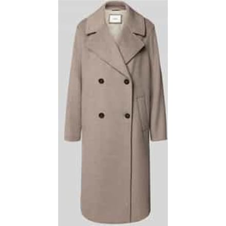 Relaxed fit lange jas met wol