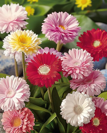 2 sets - Madelief Zaden Bellis Perennis Monstrosa Dubbelbloemig Gemengd Tweejarig