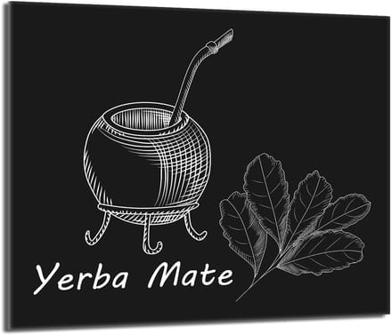 TMK ArtDeko Yerba - Glazen Beschermplaat - 60x52 cm - Veilig - Modern