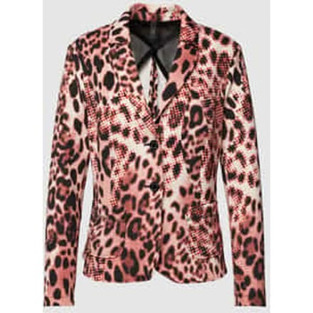 Blazer met all-over motief