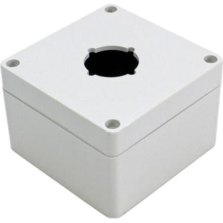 Hammond Electronics 1554PB1 Universele behuizing 90 x 90 x 60 Polycarbonaat Grijs 1 stuk(s)