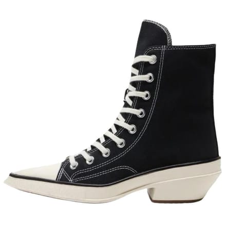 Converse Chuck 70 Hi De Luxe Pointu Noir Blanc Baskets Femme A13016C 38 gray