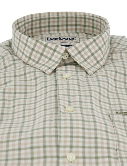 Groen Barbour overhemd Relaxed Fit met borstzak