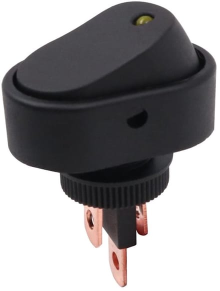 Dailygoody - Waterdichte LED Tuimelschakelaar - 12V Aan/uit - Ideaal