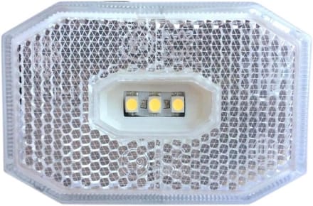 Wit LED Contourlicht met Reflector voor Vrachtwagen Aanhanger Caravan 12V 24V