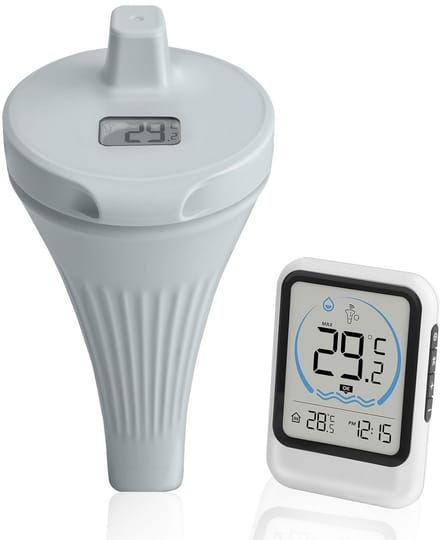 Waterdichte Drijvende Zwembadthermometer met Lange Afstand Draadloze Temperatuurmeting