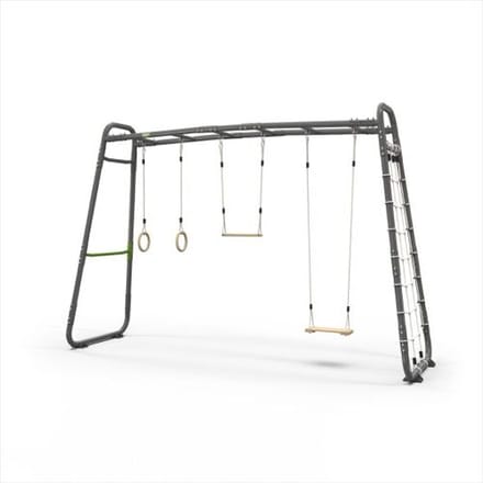 EXIT GetSet Monkeybar MB310 - Monkey Bar Klimrek voor Buiten - Speeltoestel voor Kinderen - Grijs