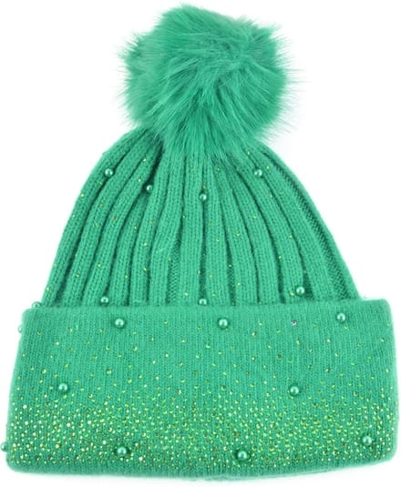 Giuliano muts - Pompom - Glitters - Winter - Groen
