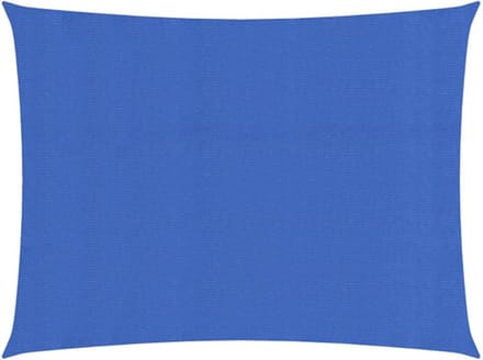vidaXL Zonnezeil 160 g/m² 2x3 m HDPE blauw
