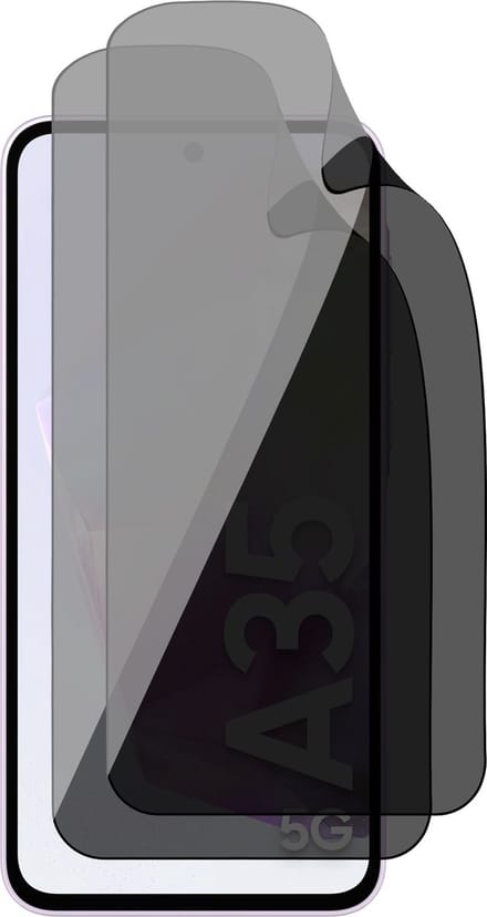 Privacy Screenprotector geschikt voor Samsung Galaxy A35 / A55 - 2x FlexGuard Screen Protector