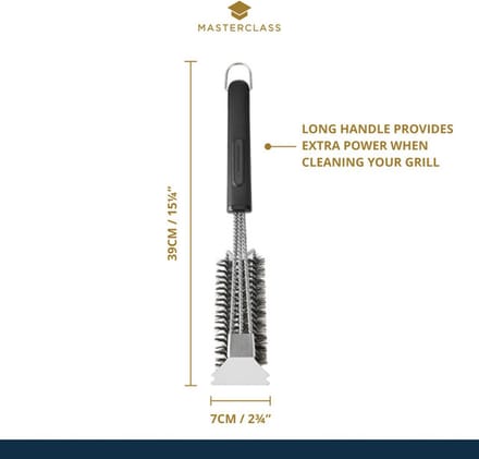 Masterclass Staal Mcbbqbrush Barbecueborstel Zilver