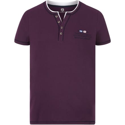 Jan Vanderstorm herren T-Shirt - 56/58 - donkerrood - Plus Size