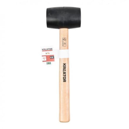 Kreator RUBBEREN HAMER 450G - HOUT - ZWART