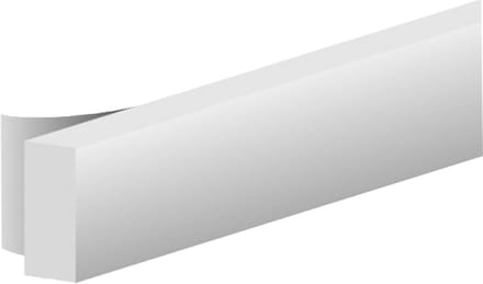 Ellen tochtband I-profiel 9 x 6 mm x 9 m wit