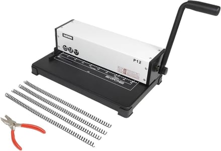 Spiraal Bindmachine voor A4 Papier - 12 Vellen Perforatie Capaciteit