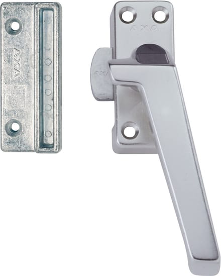 AXA Raamsluiting - 3308 - Raamkruk - Afsluitbaar met knop - Rechts naar buiten draaiend - Aluminium