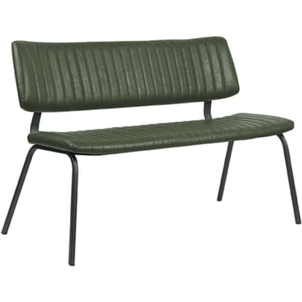 LABEL51 Gusto Eetkamerbanken - Groen - KunstLeer - 120 cm - -