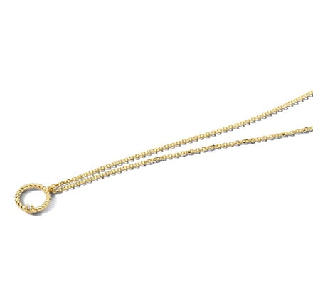 Collier Rondje Diamant 1,0 Mm 41 - 43 - 45 Cm 0.01ct G Si