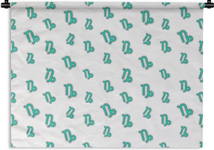 Wandkleed - Wanddoek - Steenbok - Design - Astrologie - 150x112 cm - Wandtapijt