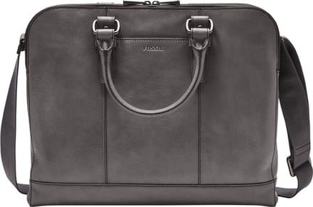 FOSSIL Business tas met laptopvak Dillon Pilot Bag Lead Gray Grijs