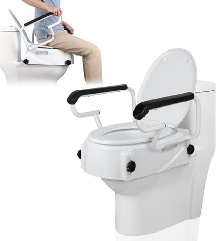 Toiletverhoger met Armleuning - Toiletstoel - Volwassenen - functioneel