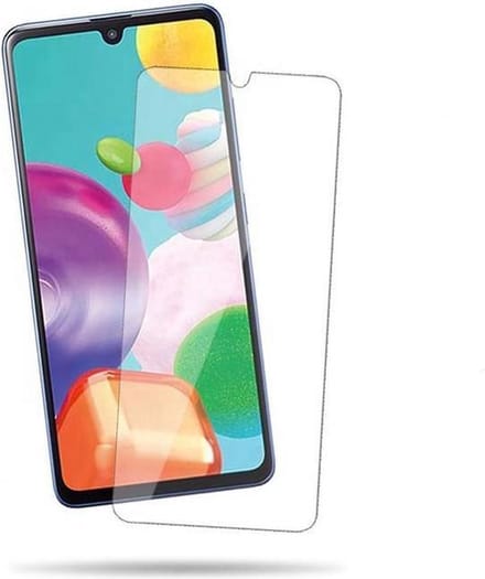 Geschikt voor Samsung Galaxy A21 Screenprotector Beschermglas Tempered Gehard Glas 2.5D 9H Pearlycase